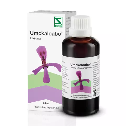 Packshot Umckaloabo Lösung- Erkältung, Bronchitis, Pelargonium sidoides